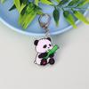 Llavero de panda de dibujos animados, colgante de acrílico, pequeño regalo de vacaciones para estudiantes, adornos decorativos, lindos accesorios para llaveros