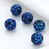 Nuevo con agujero color colorido bola de diamante con cuentas diy cadena para teléfono móvil cadena para llaves colgante de cadena hecho a mano cuentas sueltas al por mayor