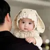 Chapéu de Bebê Estilo Coreano Primavera/Outono Protege a Moleira Touca para Cabeça Chapéu de Corte para Bebês Meninas Recém-Nascidos À Prova de Vento Inverno