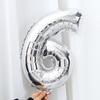 0-9 Prata 16 polegadas Dourado Balão Número de Folha de Alumínio Pacote de Aniversário Decoração de Casamento Filme de Alumínio Pequeno Inflável
