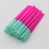 Torre Tipo Cepillo de Pestañas Desechable 50 Silicona Rizador de Pestañas Cepillo Pequeño para Cejas Peine para Pestañas Herramientas de Maquillaje Venta al por Mayor