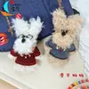 Juguete Colgante de Peluche de Perro Original Elegante, Perro Doodle de Pelo Rizado Juguete de Moda, Accesorio de Mochila Cultural Creativo para Estudiantes
