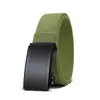Cinto Tático de Lona Masculino Baluma Alta Elasticidade Clássico de Nylon com Fivela Automática Moda Versátil Estilo de Negócios