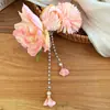 Pasador de Flor de Tela Super Estilo Hada, Estilo Pastoral, Elegante y Versátil, Pinza para el Cabello para Peinados Recogidos, Pinza de Pato, Accesorio para el Cabello con Atmósfera de Sesión de Fotos para Mujeres