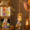 Festival de Medio Otoño 2026 Nuevos Adornos Decorativos Linterna Tejida de Bambú Decoraciones Colgantes Arreglo de Escena de Atmósfera Festiva Accesorios para Fotos