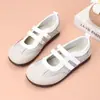 Sapatos Femininos Outono Novo Estilo Comércio Exterior Casuais Mocassins Confortáveis Respiráveis Velcro Sapatos Mary Jane Solado Macio Leves Sapatos de Mãe