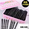 Pinza Negra Lateral Sin Costuras para Fijar el Flequillo y el Cabello Suelto