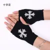 Guantes de Baile de Lana Cálida de Otoño e Invierno Guantes de Algodón Elásticos Pequeños con Dedos Faltantes Guantes Exquisitos de Rosa de Medio Dedo Fabricante