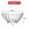 Tazón redondo transparente de plástico PC de alta temperatura resistente a caídas para cocina doméstica comercial para ensalada, frutas, verduras, huevos