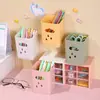 Portalápices de Pared Multicolor Lindo y Divertido, Caja de Almacenamiento de Papelería de Escritorio de Gran Capacidad para Estudiantes, Portalápices de Alto Valor e Interesante