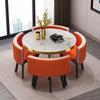 Mesa de Negociação e Conjunto de Cadeiras para Recepção de Luxo Leve Mesa Redonda Pequena de Celebridade da Internet Mesa de Conferência de Escritório Mesa e Cadeiras para Reunião de Loja e Jantar de Convidados