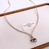 Collar Colgante Calabaza Gota de Aceite Estilo Chino Moda Simple Exquisita Cadena para Suéter Diseño de Nicho Retro para Mujer