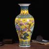 Vaso de esmalte Jingdezhen vaso cerâmico decorativo artesanato ornamentos de porcelana ornamentos de móveis de escritório antigos
