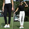 2026 Calças Longas de Primavera/Verão para Golfe Feminino com Barra Dividida e Cintura Elástica Calças Longas de Verão Femininas em Estoque