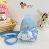 Bolsa para Niños Muñeco de Dibujos Animados Tela de Nailon Hombro Cruzado Pecho 2024 Verano Nueva Moda Ligera Casual Bolsa de Almacenamiento