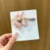 Pinza para el pelo de lunares estilo coreano Pinza para el pelo de lazo dopamina Flor de color contrastante Pinza para flequillo lateral Pinza de alta gama Accesorios para el cabello
