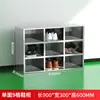 Gabinete para Zapatos Multicompartimento de Acero Inoxidable 304 de Fábrica Laboratorio Taller Libre de Polvo Vestuario Taquilla Gabinete de Doble Cara con Puerta