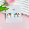 Cara Brillante Serie Conejo Arcoíris Accesorios de Resina para Manualidades Funda de Teléfono Flor para Zapato Hebilla de Zapato Parche Material para Accesorios de Cabello