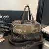 Bolso de Letras para Mujer 2026 Primavera y Verano Nuevo Estilo Patchwork de Bloques de Color Bolso de Gran Capacidad Retro Estilo Hong Kong Bolso de Hombro Versátil