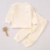 Roupas de bebê roupas infantis de outono calças compridas puro algodão classe A primavera e outono Novo pijama de bebê de 1 ano de idade ombro fivela roupa interior