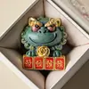 Arena Verde de Fábrica Hogar Ornamentos Pequeños Creativos Chinos León de Feng Shui Decoraciones de Escritorio Cuadrado Grande Fortuna Ceremonia del Té