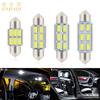 Nueva luz LED de lectura para coche doble punta 5730 6SMD C5W luz de matrícula luz de techo decodificación infinita CANBUS