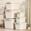 Caja de Almacenamiento Caja Organizadora de Plástico Caja de Almacenamiento Engrosada Caja de Almacenamiento para el Hogar Edredón Ropa Armario Abierto