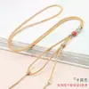 Cordón de Cinabrio de un Solo Lado Estilo Simple y Delgado Se Puede Atar con Cuerda de Collar de Doble Colgante Cuerda para Colgar en el Cuello Accesorios para Clavícula DIY Venta al por Mayor