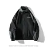 Chaqueta Bordada Estilo Japonés de Otoño para Hombre Holgada y Versátil Talla Grande Chaqueta Deportiva Marca de Moda Ropa Superior Casual de Color Contrastante