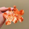 Pendientes Colgantes de Flor de Rafia con Aguja de Plata Estilo Vacacional Pendientes Dulces Frescos de Temperamento Pendientes de Moda Versátiles para Mujer