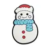 Pingentes de Sapato Boneco de Neve de Natal Fofos Acessórios de Sapato DIY Fivelas de Sapato de Borracha Macia PVC Modelo Transfronteiriço Novo
