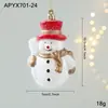 Nuevo Colgante de Plástico en Polvo Pegajoso Rojo Rojo y Blanco Colores en Polvo Colgante de Dibujos Animados Decoración para Colgar en Árbol de Navidad Ventana Stock Listo