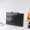 Maletín Portátil de Color Sólido con Borde Envuelto Gran Capacidad Bolsa de Almacenamiento para Organización de Datos y Facturas Bolsa para Documentos de Examen de Estudiante