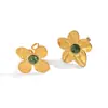 Amazon Europeo y Americano retro lujo alta gama anillo joyería al por mayor flor incrustada turquesa africana anillo de oro mujer