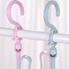 Estante de secado de zapatos creativo a prueba de viento con doble gancho, estante de secado de zapatos multifuncional para exteriores para balcón, gancho de plástico giratorio