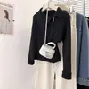 Cárdigan de punto de color liso irregular con solapa y doble cremallera para mujer, otoño e invierno, diseño único, chaqueta suéter top