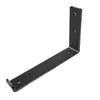 Estante de Almacenamiento de Pared Estilo Campestre Cortado con Láser con Soporte en Forma de L, Soporte Curvo y Gabinete con Soporte Recto para Estante