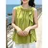 Top de Alcinha Estilo Férias Feito Sob Medida para Mulheres, Novo Modelo de Verão com Fita, Cores Vibrantes Dopamina, Caimento Solto, Efeito Emagrecedor