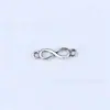 Accesorios exclusivos transfronterizos de aleación de plata del Tíbet, pulsera y collar con símbolo de infinito de 8 palabras hueco retro, accesorios al por mayor