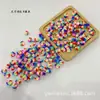 Fatias Coloridas de Argila Macia Perfuradas Pacote de Material para Pulseira Colar com Contas DIY Pato Amarelo Pequeno Garra de Gato Sorridente Fruta 10mm
