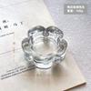 Copo de Vidro Cilíndrico Quadrado Transparente Personalizado Estilo Europeu para Velas Aromaterapia Copo Vazio Ornamento Decorativo Porta-Velas