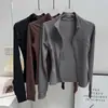 Chaqueta Deportiva de Manga Larga para Correr con Cuello Alto para Mujer, Cintura Adelgazante, Top Versátil para Fitness, Entrenamiento de Pilates, Yoga