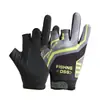 Guantes de Pesca al Aire Libre con Protección Solar con Tres Dedos Expuestos para Hombres para Pescar Patrón Express de Pesca a Prueba de Pinchazos Pantalla Táctil Luya Venta al por Mayor Pantalla Táctil