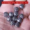 Bola oca de prata tibetana nó chinês cruz contas soltas retrô retrô estilo nacional rosa flor em forma de coração contas soltas atacado
