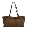 Bolso tote mate estilo coreano, bolso de mano de color sólido, bolso tote de gran capacidad, bolso de hombro versátil para el día a día, al por mayor