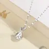 Bolsa de la Suerte Pequeña de Plata Pura S999 Collar de Plata Esterlina para Mujer, Estilo Chino Moderno Nuevo Nicho Versátil Cadena para Clavícula Collar