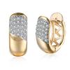 Anillo de moda hebilla de oreja de diamante tendencia europea y americana para mujer pendientes de circón joyería accesorios transfronterizos al por mayor KZCE138