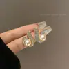 Pendientes de botón geométricos de metal retro S925 de Europa y Estados Unidos para mujer, pendientes de oreja de estilo frío, alta gama, joyería para orejas, venta al por mayor