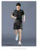 Traje Deportivo de Verano de Manga Corta de Secado Rápido para Correr para Mujer, Uniforme de Baloncesto, Ropa Deportiva de Pluma, Shorts Ropa Casual