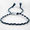 Pulsera colorida simple pequeña fresca tejida a mano pulsera de algodón trenzado pulsera geométrica europea y americana
